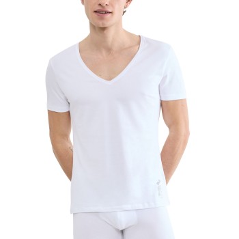 Sloggi SLG Base V-Neck Hvid bomuld Medium Herre