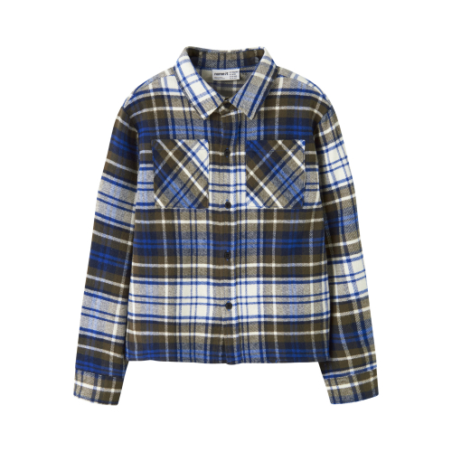 NAME IT Overshirt Netul Olive Night