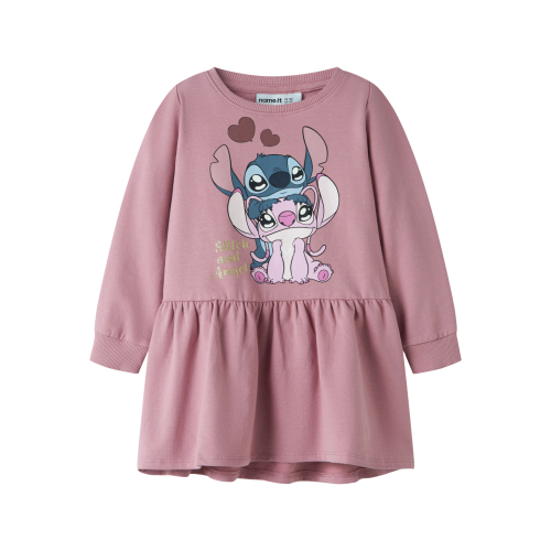 NAME IT Sweat Kjole Ansa Stitch Lilas
