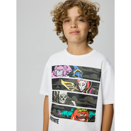 NAME IT T-shirt Amos Fortnite Bright White