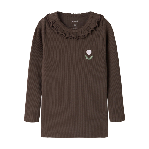 NAME IT Bluse Naisy Chocolate Brown