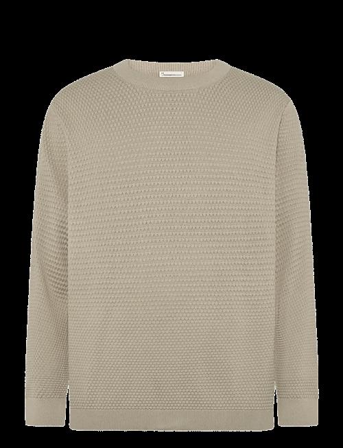 Knowledge Cotton Apparel | Bubble Knit Crew Neck | XL