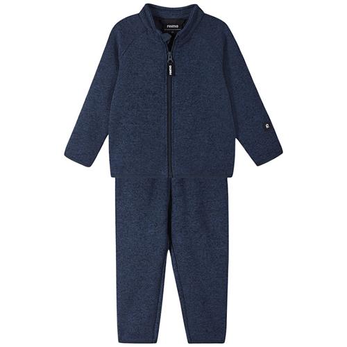 Reima Tahto Fleece-sæt Jeans Blue  Jeans blue-98 cm  Blå  98 cm  Drenge, Piger