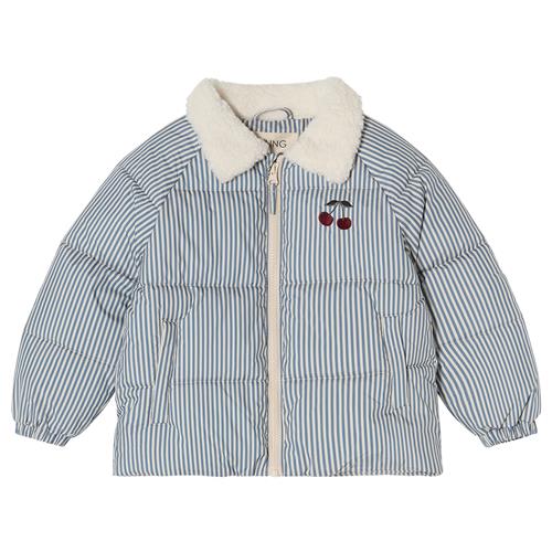 Kuling Luzern Pufferjakke Thin Stripe  Thin Stripe-134 cm  Blå  134 cm  Drenge, Piger