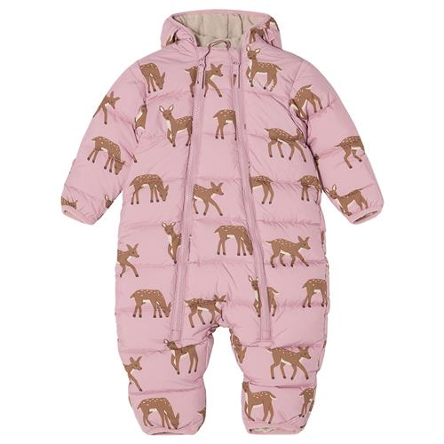Kuling Bern Puffer-overalls Dusty Pink Deer  Dusty Pink Deer-62/68 cm  Lyserød  62/68 cm  Drenge, Piger
