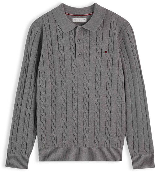 Tommy Hilfiger Polo-trøje Med Snore Medium Grey Heather  Medium Grey Heather 6 Y  Grå  6 år  Drenge, Piger