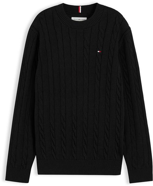 Tommy Hilfiger Kabelstrik Black  Black 6 Y  Sort  6 år  Drenge, Piger