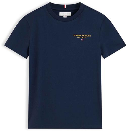 Tommy Hilfiger Essential Logo T-shirt Dark Blue  Dark Blue 5 Y  Blå  5 år  Drenge, Piger