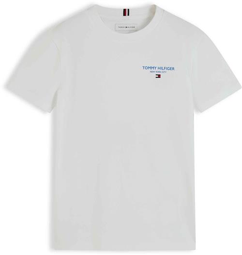 Tommy Hilfiger Essential Logo T-shirt White  White 7 Y  Hvid  7 år  Drenge, Piger