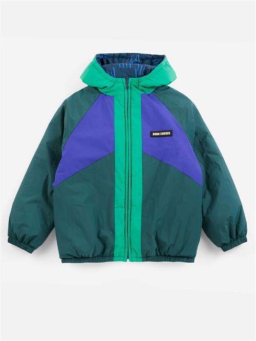 Bobo Choses Almost Moiré Vendbar Anorak Navy Blue  Navy Blue 8-9 Y  Marineblå  8-9 år  Drenge