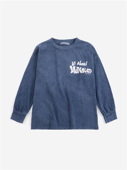 Bobo Choses All About Monsters T-shirt Midnight Blue  Midnight Blue 2-3 Y  Blå  2-3 år  Drenge