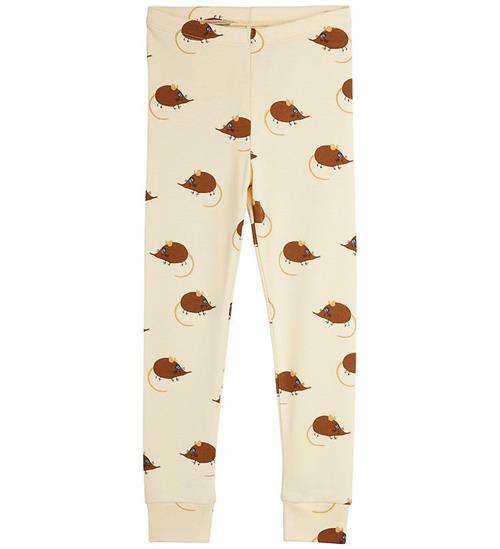 Mini Rodini Leggings - Elephant Shrew - Beige
