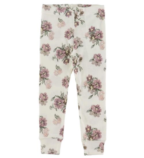 Name It Leggins - Uld - NbfWillitus - Snow White/Flower Bouquet