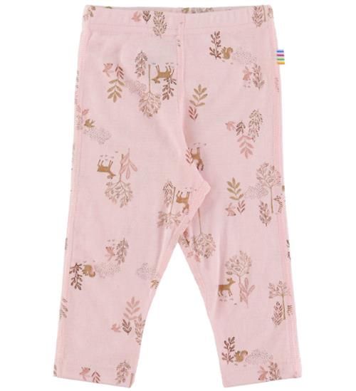 Joha Leggings - Uld/Silke - Lyserød m. Natur