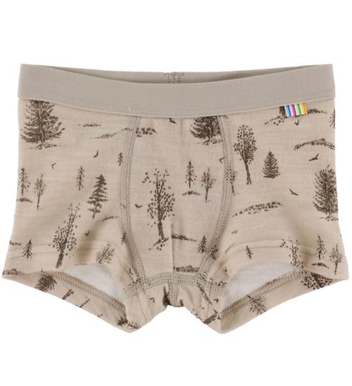 Joha Boxershorts - Uld - Beige m. Træer