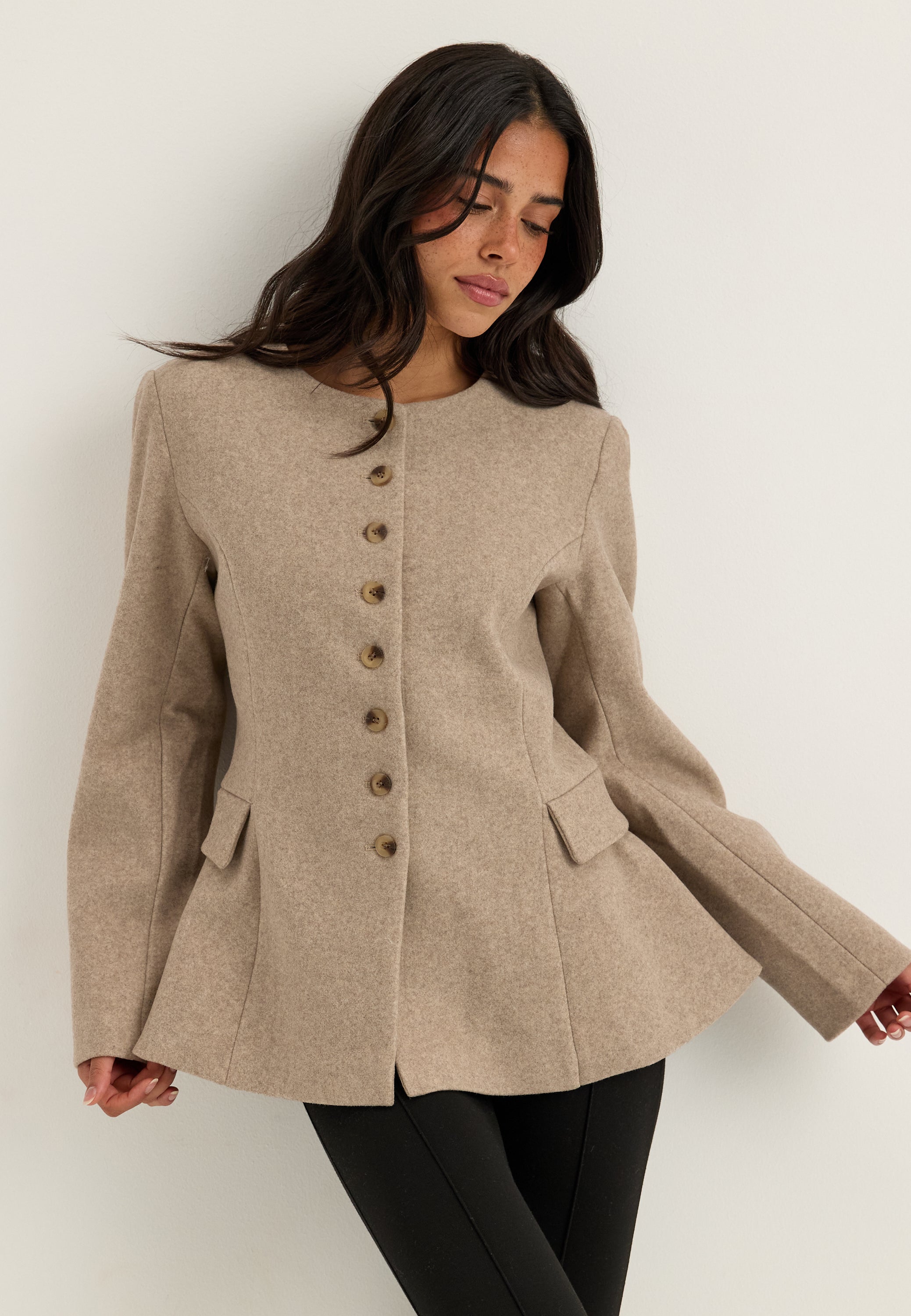 VILA Vizikka L/S WAIST JACKET WAIST