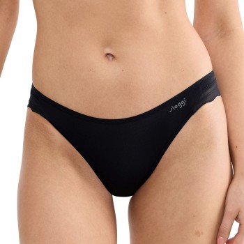 Sloggi Trusser 2P GO Blush High Leg Brief Sort polyamid Large Dame