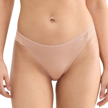 Sloggi Trusser 2P GO Blush High Leg Brief Beige polyamid X-Large Dame