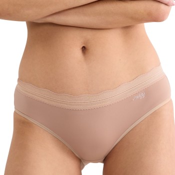 Sloggi Trusser 2P GO Blush Hipster Beige polyamid Large Dame