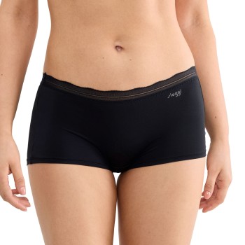 Sloggi Trusser 2P GO Blush Shorts Sort polyamid Large Dame