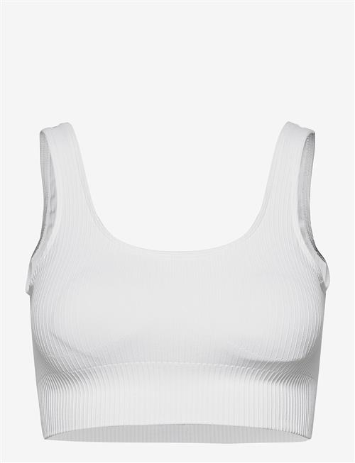 aim´n | White Ribbed Seamless Bra | XL