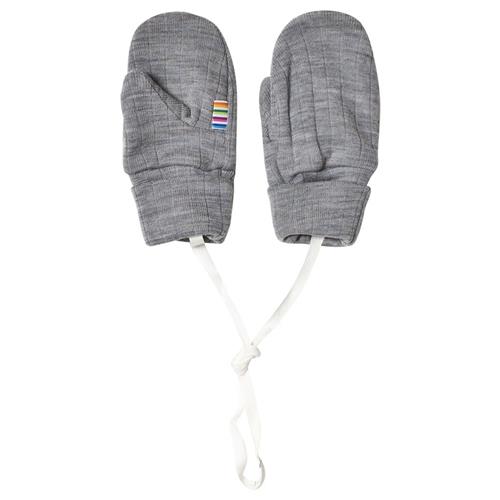 Joha Mittens Basic Lt. Grey Melange Light Grey Melange 90/100 cm Wool Grå  90/100 cm  Drenge, Piger