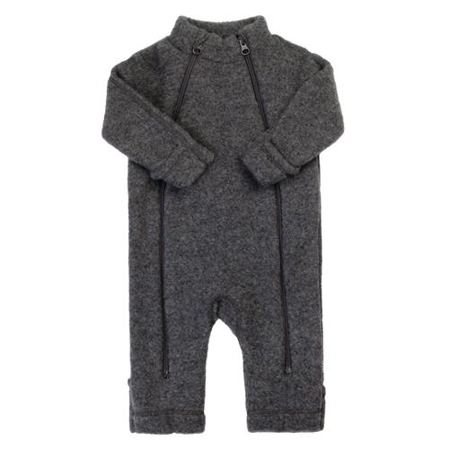 Joha Uld 2 I 1 Jumpsuit Coke Melange  Coke Melange-90 cm Wool Grå  90 cm  Drenge, Piger