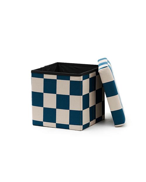Se Kid's Concept Puf Med Opbevaring 30 Cm Teal  Teal-OS  Grøn  One Size  Drenge, Piger hos Babyshop
