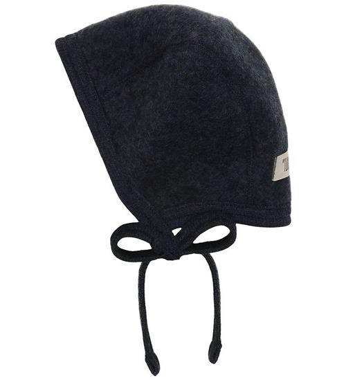Huttelihut Babyhjelm - Uldfleece - Navy Melange
