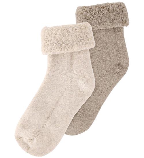 Huttelihut Strømper - Viskose/Uld - 2-pak - Camel Melange