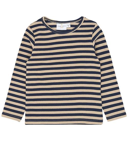 The New Siblings Bluse - TnstFro - Rib - Navy Blazer Striped