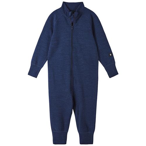 Reima Parvin Heldragt I Uld Navy  Navy 110 cm  Marineblå  110 cm  Drenge, Piger