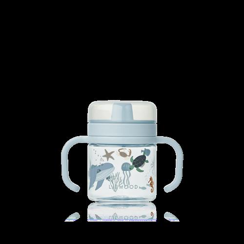 Liewood Kylo Tritan Sippy Cup 280 Ml Sea Creature / Sandy  Sea Creature / Sandy-One Size  Creme  One Size  Drenge, Piger