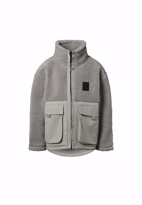 Molo Utha Fleece Jacket Grey Melange Grey Melange 152 cm  Grå  152 cm  Drenge