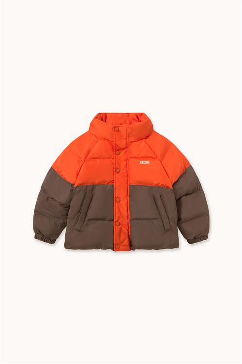 Tinycottons Color Block Short Padded Jacket Summer Red-8y  Rød  8 år  Drenge, Piger