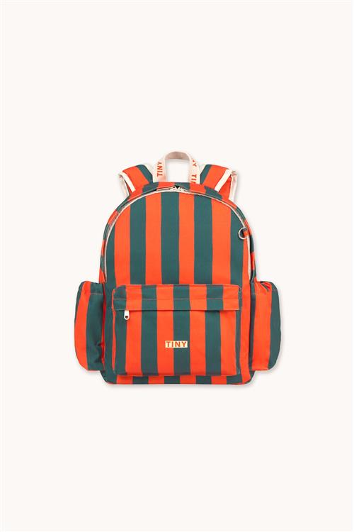 Tinycottons Red-Blue Stripes Backpack Summer Red-OS  Rød  One Size  Drenge, Piger