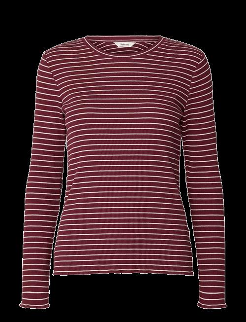 Selected | Slwanna Ls Crew Neck Tee Str Noos | L