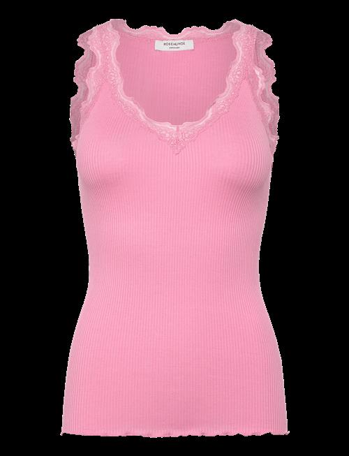Rosemunde | Rwbeatha Silk Sl V-Neck Lace Top | XL