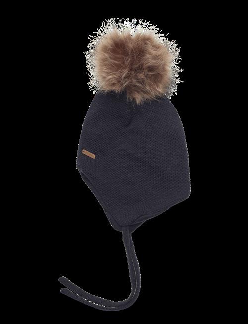 Minymo | Hat W. Detachable Fake Fur | 6-9M
