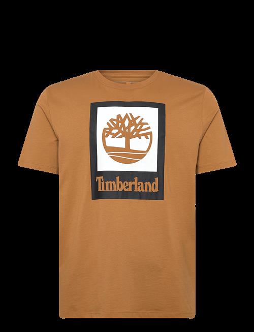 Timberland | Stack Logo Colored Short Sleeve Tee Wheat Boot | S