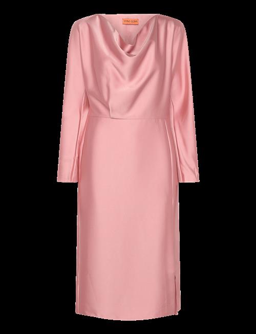 STINE GOYA | Long Sleeve Midi Dress, 2261 Satin | XS