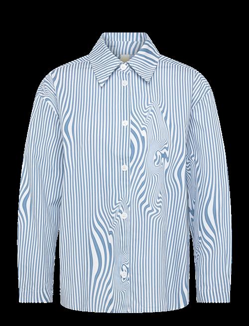 Brixtol Textiles | Stella Dark Navy White Stripe | XL