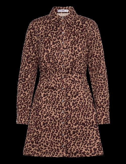 Mango | Leopard-Print Shirt Dress | S