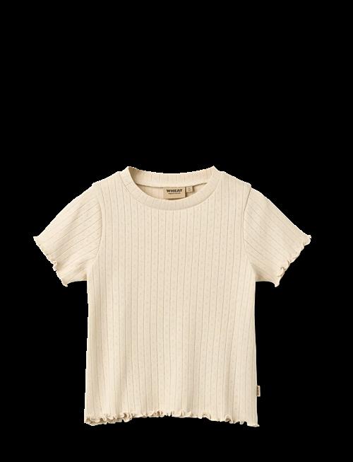 Wheat | Rib T-Shirt S/S Irene | 104