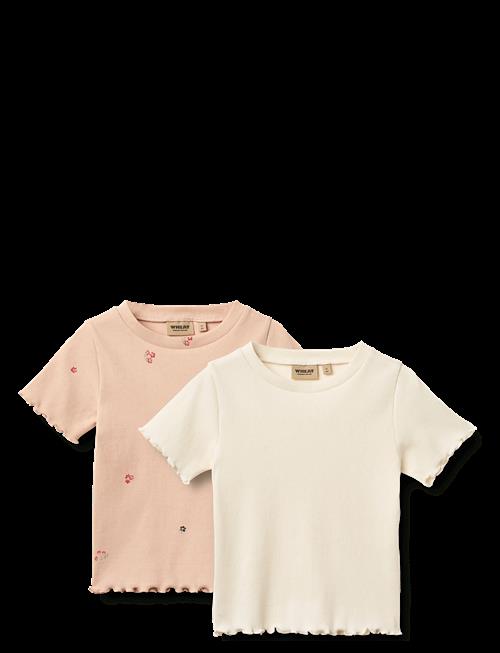 Wheat | 2 Rib T-Shirt S/S Alicia | 104