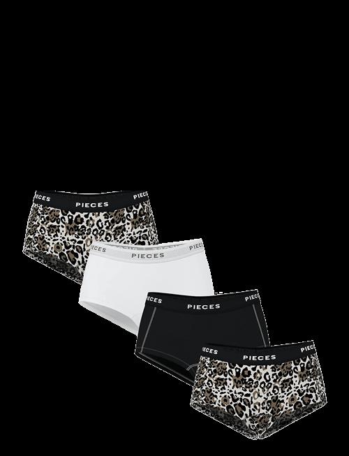 Pieces | Pclogo Lady 4 Pack Aop/Solid Noos Bc | S