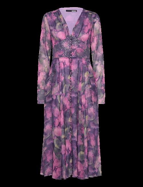 ROTATE | Printed Ls Midi Dress | 36