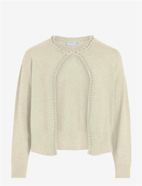 Vila | Vizafina L/S O-Neck Pearl Knit Cardi/1 | XXL
