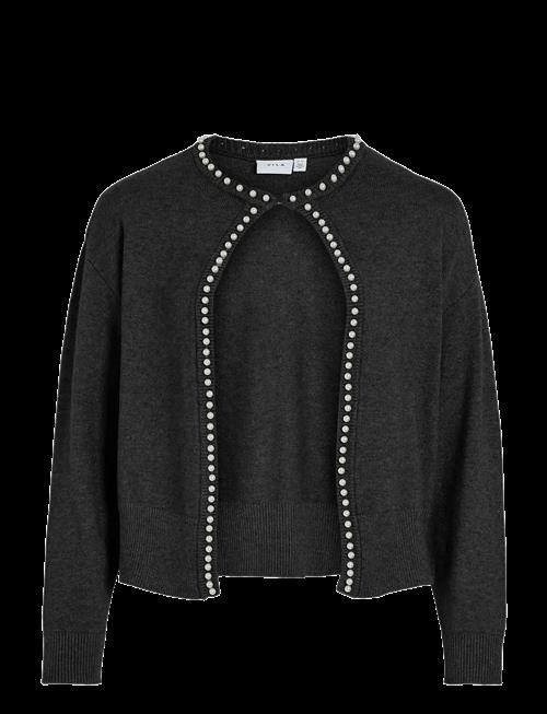 Vila | Vizafina L/S O-Neck Pearl Knit Cardigan | XXL