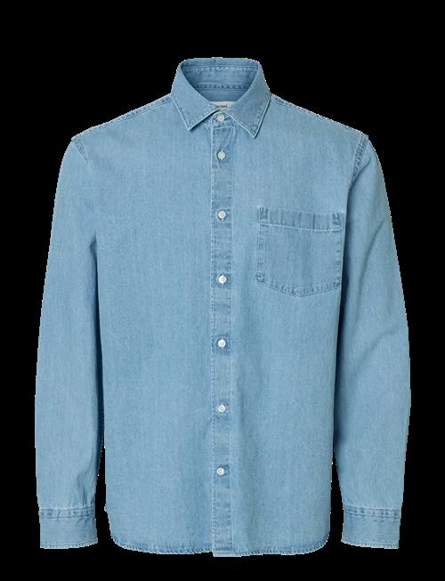 Selected | Slmclaus-Carlo Reg Denim Ls Shirt Noos | XXL